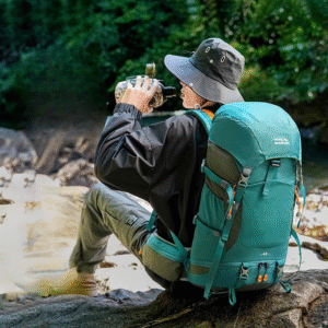 48L Camping Backpack Travel Bag For Men Large Capacity Outdoor Sport Trekking Hiking Mountaineering Shoulder Bag with Rain cover