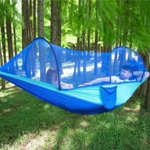 Camping Hammock Hammocks Swing Sleeping Hammock with Mosquito Net Portable Outdoor Parachute Camping Stuff