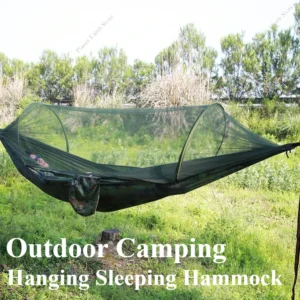 2025 Portable Travel Outdoor Single Camping Hanging Sleeping Hammock with Mosquito Net Camping Hammock Hanging Sleeping Hammock