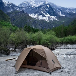 OneTigris COSMITTO 2.0 Camping Tent 1 Person Lightweight Waterproof Double Layer 3 Season Tent for Outdoor Hiking Travel Beach