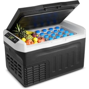 Car Fridge Portable 12 Volt Refrigerator - 22QT 21L Electric Cooler 12/24V DC110-240V AC Fast Cooling Portable Freezer for Camp